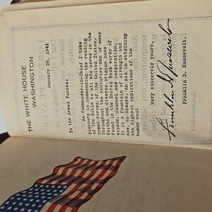 Antique US Armed Forces WW II Bible 1942 New Guinea